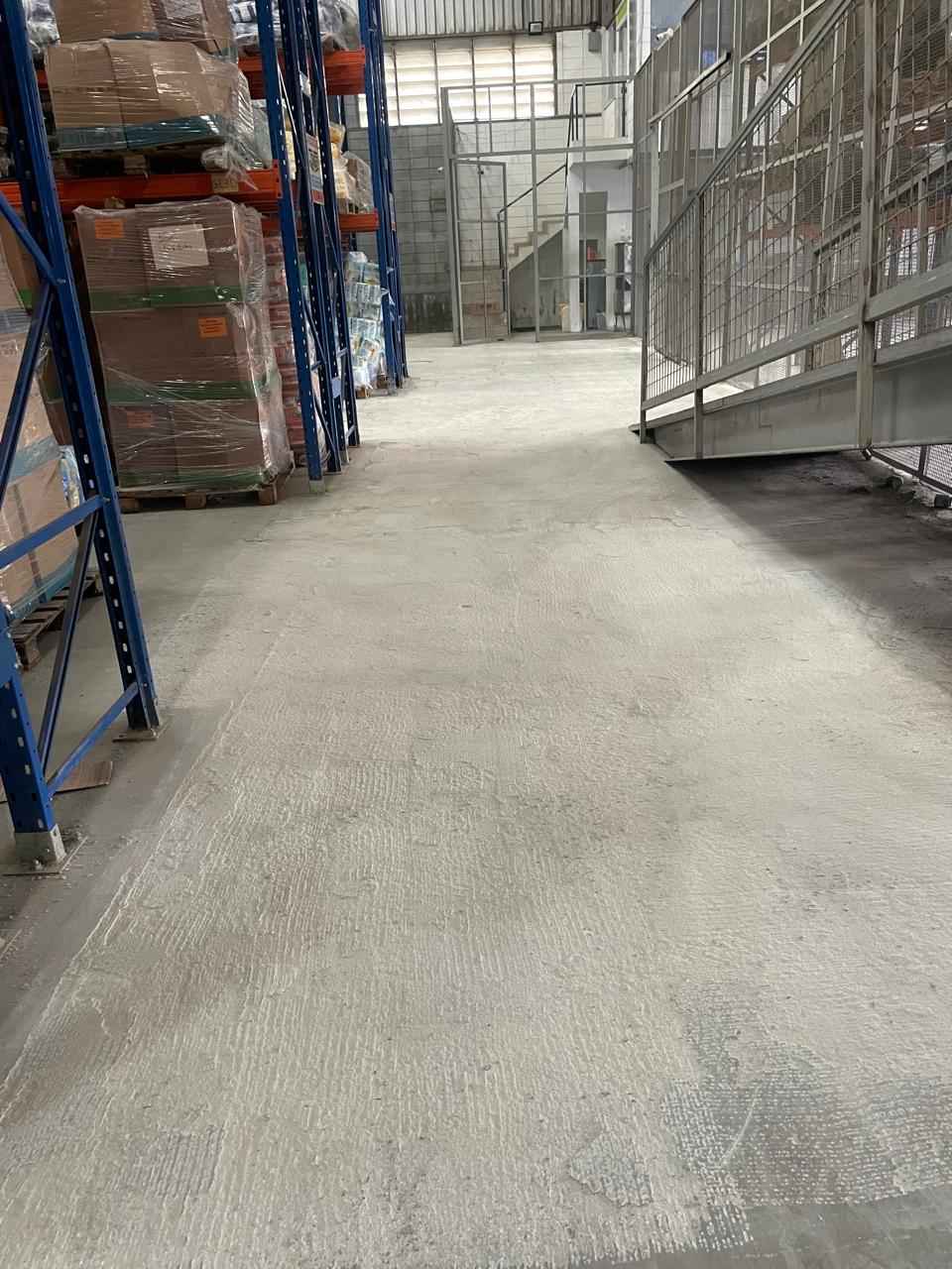 piso de concreto preparado para aplicação de epóxi uretano ou poliuretano